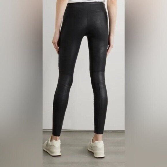 NWOT Spanx Faux Leather Moto Leggings - Picture 2 of 8